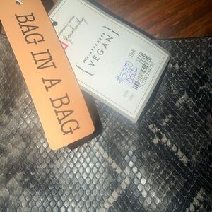 Brand New with Tags. Women’s Black Snake-Embossed Purse, 2 Purses